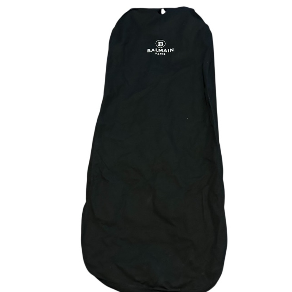 Balmain Paris Black Garment Bag Large